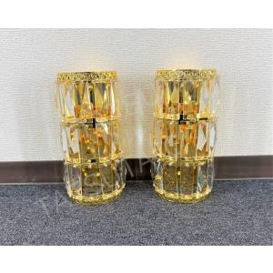 レトロ 水中花ライト 【ブルー】 金メッキステー 水中花ランプ マルチ