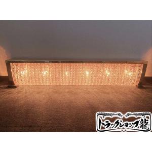 レトロ 水中花ライト 【ブルー】 金メッキステー 水中花ランプ マルチ