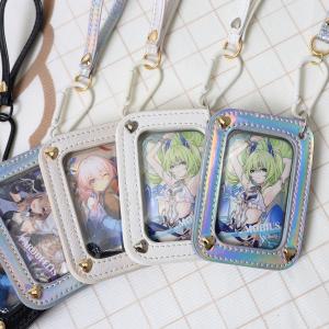 アクリル板 スタッズ ケース ポーチ キーホルダー 缶バッジ ホルダー