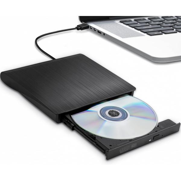 外付けDVDドライブ USB 3.0 type-c CD/DVD読込み CD/DVDプレーヤー 外付...