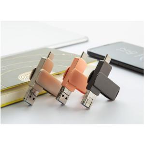 USBフラッシュドライブ 4in1 64GB 128GB シルバー Android iPhone対応