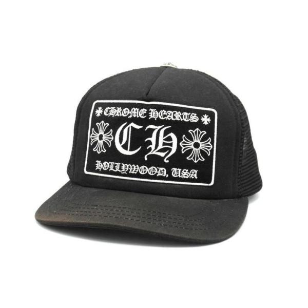 クロムハーツ CHROME HEARTS ■ 【 CH TRUCKER CAP 】 CH 刺繍 ワッ...