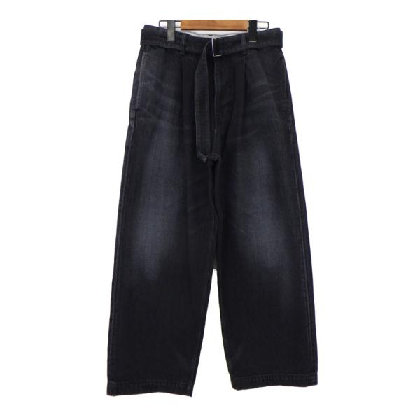 グラフペーパー Graphpaper 【 Selvage Denim Belted Pants GU...
