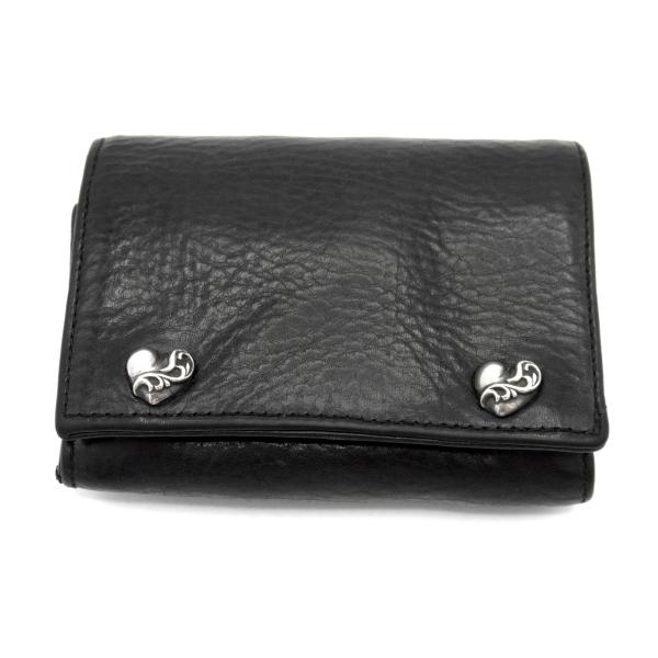 クロムハーツ CHROME HEARTS ■ 【 WALLET 3FOLD 】 3フォールド ハート...