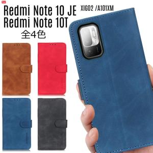 Xiaomi Redmi Note 10T / Xiaomi Redmi Note 10 JE ケース 手帳型 カード収納 スタンド機能 スエード風