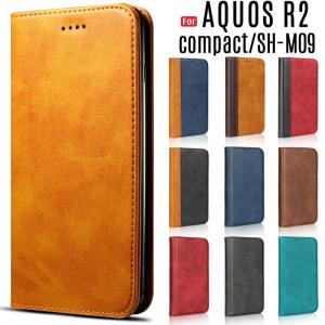 AQUOS R2 compact ケース 手帳型 スマホケース SH-M09 shm09 アクオス カバー r2compact マグネット