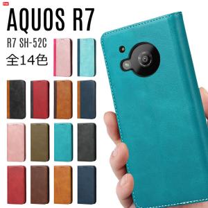 AQUOS R7 ケース 手帳型 AQUOS R7 スマホケース ベルトレス カード収納 スタンド機能