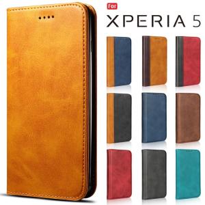 Xperia 5 ケース 手帳型 SOV41 SO-01M スマホケース 手帳型 ベルトなし スタンド機能 エクスペリア5 カバー｜LITBRIAN