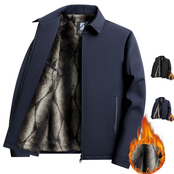 メンズ ビジネスジャンバー 紳士ジャンバー 防寒 あったか 裏起毛 秋冬 冬服 アウター スイングト...