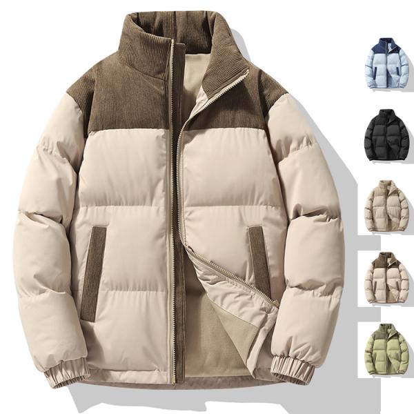 中綿ジャケット メンズ  アウター キルティングジャケット 綿入り 厚手 防寒ジャケット ブルゾン ...