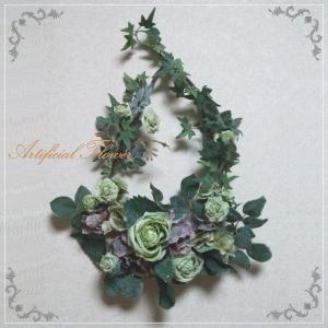 リース アートフラワー アーティフィシャルフラワー 造花 花 フラワー m-120