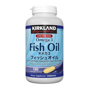 カークランドシグネチャー フィッシュオイル オメガ3 180粒 EPA DHA サプリ コストコ COSTCO EPA　DHA　700ｍｇ含有　サプリメント