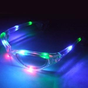 光るメガネ/光るサングラス(クリア)