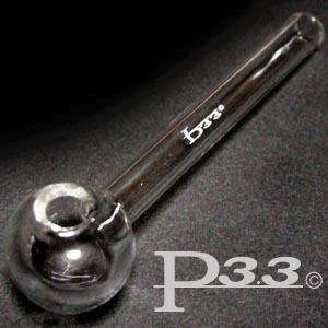 パイレックス P3.3製 クラックパイプ 小 ガラパイ ガラスパイプ 喫煙具 ハッカ パイプ