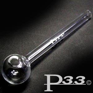 ガラスパイプ パイレックスP3.3製クラックパイプ ガラパイ 喫煙具