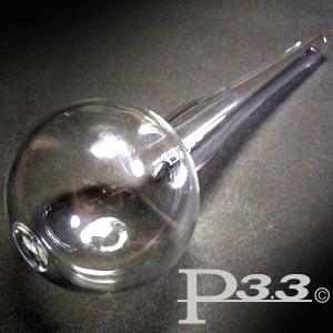 ヴェポライザー 電球型 フルガラスパイプ パイレックスP3.3製 クラックパイプ ガラスパイプ