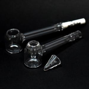 actitube(Tuneフィルター)対応ガラスパイプ 『CAPCAP』 ヴェポライザー クラックパイプ ガラパイ ハッカパイプ 耐熱 喫煙具