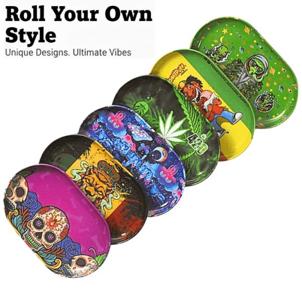 タバコトレー ローリングトレイ コンパクト 喫煙具 ジョイント 手巻きたばこ CBD 喫煙アクセサリ...