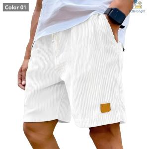 メンズ ハーフパンツ コーデュロイ ショートパ...の詳細画像5