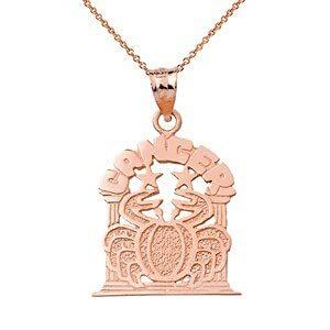 超安い品質 Necklace Pendant Cancer Zodiac Gold Rose Solid 海外の商品 並行輸入品を安心安全にお届けいたします Pendant 10k Purity Gold メンズアクセサリー Smssvg Org