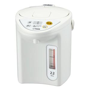 タイガー 魔法瓶 マイコン 電気 ポット 2.2L ホワイト
