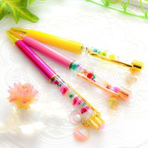 パール付きハーバリウムボールペン Riorei...の詳細画像1