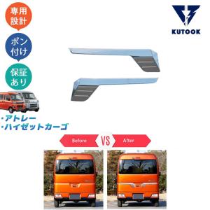アトレー 700系：純正 フォグランプベゼル（ガンメタ）左右セット