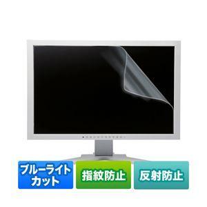 サンワサプライ 21.5型ワイド対応ブルーライトカット液晶保護指紋反射防止フィルム LCD-215WBCAR｜little-trees