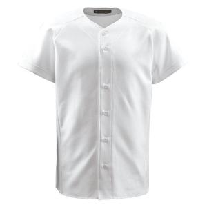 デサント（DESCENTE） フルオープンシャツ （野球） DB1011 Sホワイト M｜little-trees