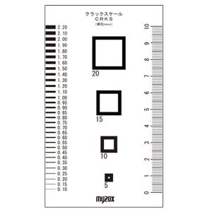 （まとめ）マイゾックス クラックスケール/測定工具 70×120mm CRKS 082801 〔業務用/プロ向け/DIY/日曜大工〕〔×2セット〕｜little-trees