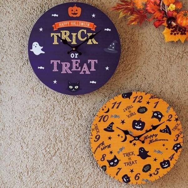 モチーフクロック EVENTシリーズ/壁掛け時計 〔Lサイズ/TRICK OR TREAT - トリ...