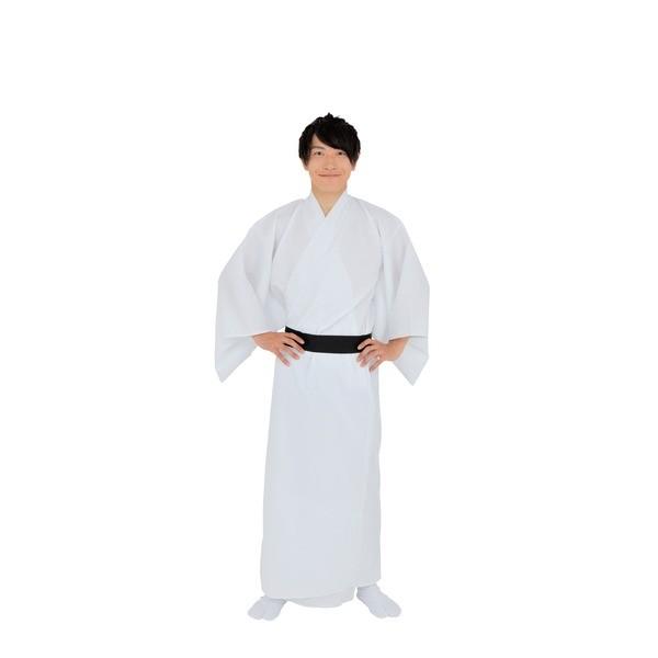 〔コスプレ〕 カラフル着流し/着物 〔ホワイト〕 着丈：約147ｃｍ ポリエステル100％ 〔イベン...