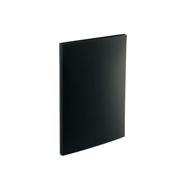 (まとめ）LIHITLAB 名刺帳 A4 300枚用 黒 A-5042-24〔×10セット〕