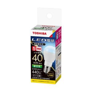 （まとめ）東芝ライテック LED電球 ミニクリプトン形 E17口金 3.8W 昼白色 LDA4N-G-E17/S/40W/2 1個 〔×3セット〕｜little-trees