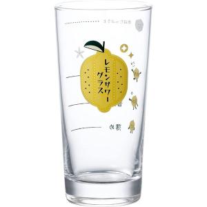 〔2個セット〕 東洋佐々木ガラス レモンサワーグラス（目安つき） 435ml 00535-J424