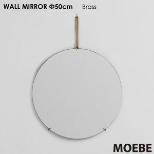 Wall Mirror 50cm(ウォールミラー）ブラス（真鍮） 壁掛けミラー MOEBE(ムーベ) デンマーク｜little