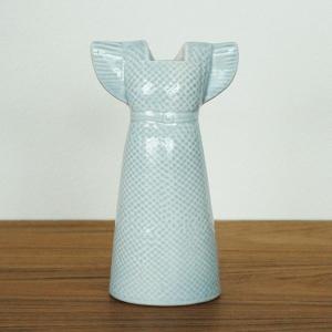 Lisa Larson(リサ ラーソン) Wardrobe Vases Dress(ドレス）スカイブルー・フラワーベース ワードローブシリーズ/北欧オブジェ・置物｜little