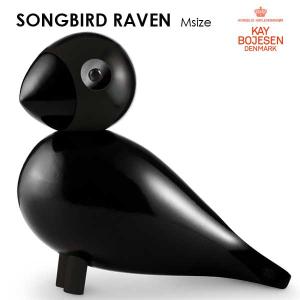 Kay Bojesen(カイ・ボイスン）SongBird(ソングバード)Raven(レイヴァン）Mサイズ 木製オブジェ デンマーク【正規品】｜little
