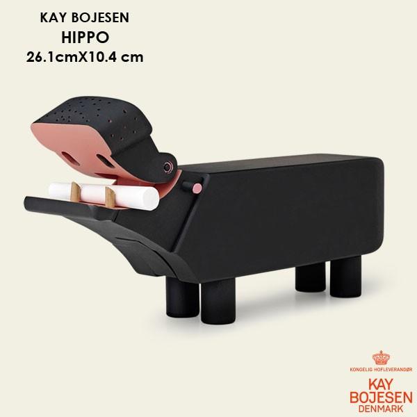 Kay Bojesen(カイ・ボイスン)Hippo（ヒッポ）ブラック カバ 木製オブジェ デンマーク...
