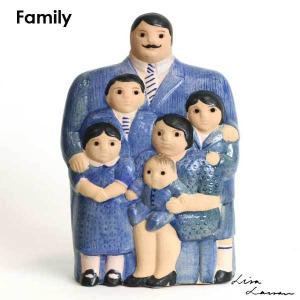 Lisa Larson(リサ ラーソン) Family(ファミリー）ブルー 北欧オブジェ・置物｜little