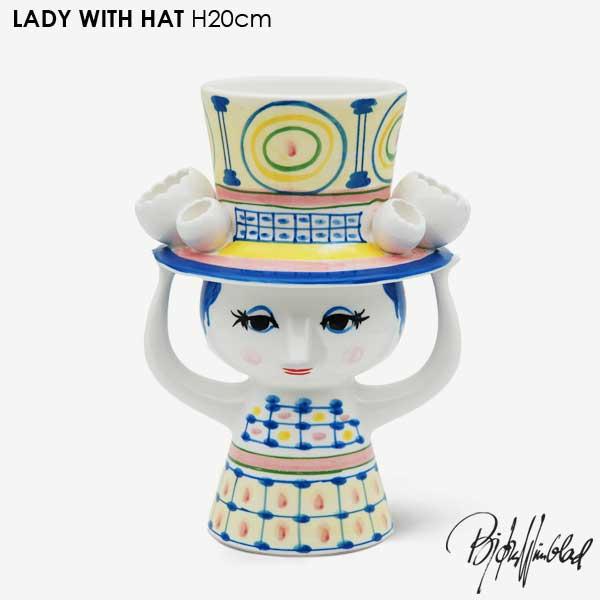 LADY WITH HAT VASE H20cm ビヨン・ヴィンブラッド Bjorn Wiinbla...