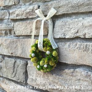 プリザーブドフラワー壁掛け クリスマス リース プレゼント 誕生日 グリーングリーン Lpm0037 リトルエンジェル 花ギフト プリザーブドフラワー通販