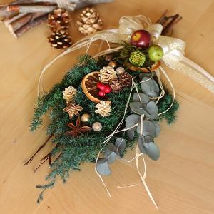 プリザーブドフラワー縦型クリスマスリース スワッグlpm0103 リトルエンジェル 花ギフト プリザーブドフラワー通販