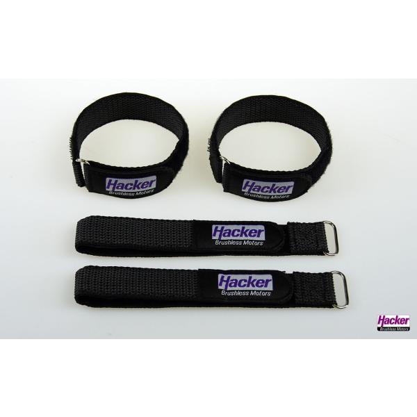 HACKER マジックファスナー 300mm 4本入り - Hook-and-Loop Fasten...