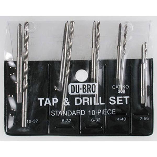 DU-BRO 509 タップ&amp;ドリル(インチサイズ) 10本入り - TAP &amp; DRILL SET...