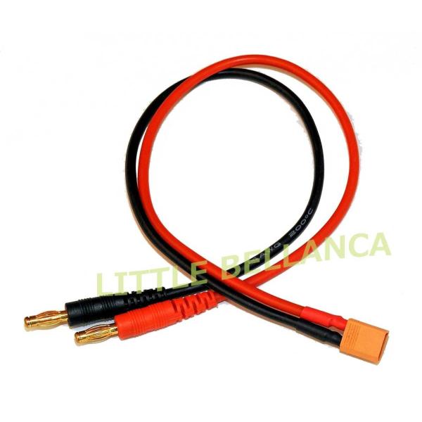 LB XT30コネクター用充電ケーブル（16AWG/300mm) 【メール便可】