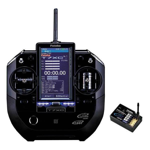フタバ プロポ 7XC 電動カー専用T/Rセット R334SBS-E（ショートアンテナ）　(送信機L...