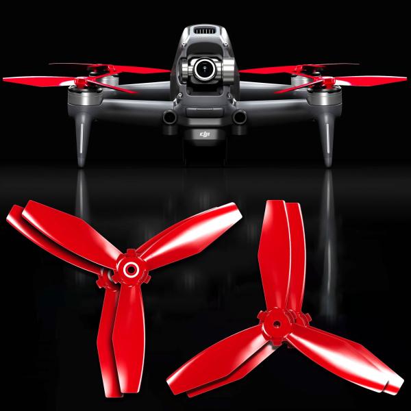 MA DJI FPV Ludicrousアップグレード・プロペラ 5.4ｘ3.2（レッド）4本セット...