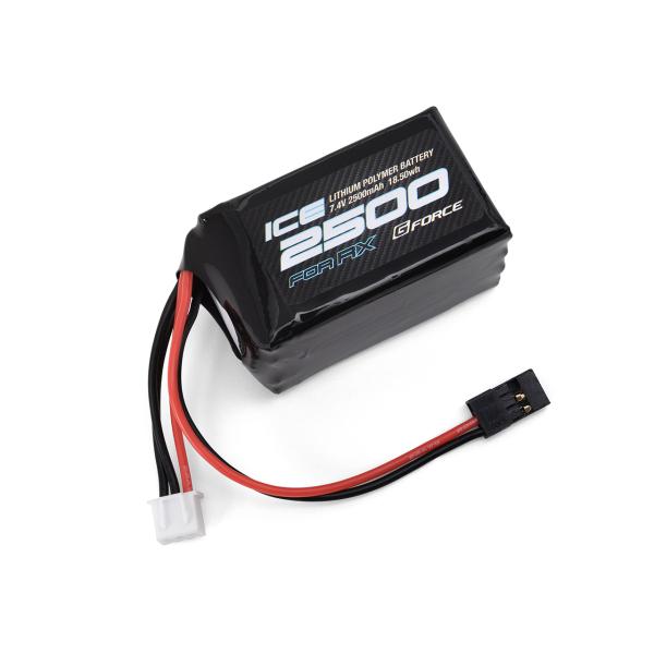 G-FORCE   ICE LiPo 7.4V 2500mAh (受信機用 俵型)  GFG104 ...