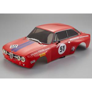 Killerbody 1/10 アルファロメオ (Alfa Romeo 2000 GTAm) フィニッシュドボディ (デカール&プラパーツ&ライトバケット装着済み)  48251 キラーボディ